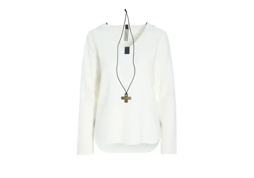 Henriette Steffensen BLOUSE X NECKLACE OFF WHITE 802