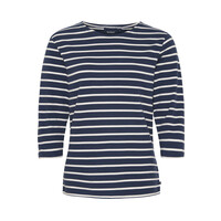 Cannes 3/4 sleeve Tee 4017 SR Navy/Ecru