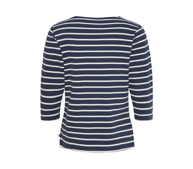 Cannes 3/4 sleeve Tee 4017 SR Navy/Ecru