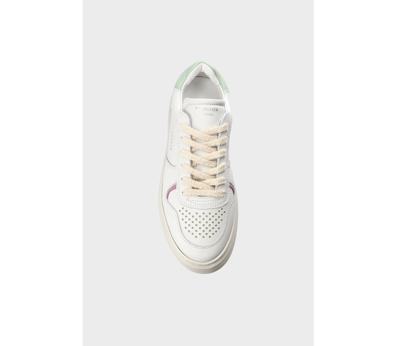 CPH76 leather mix white/mint