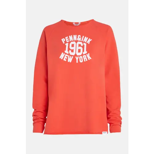  PENN&INK Sweater print coral white 