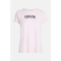 T-shirt print light pink graphite