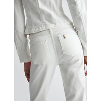 DRILL STRETCH PANTS  BIANCO LANA