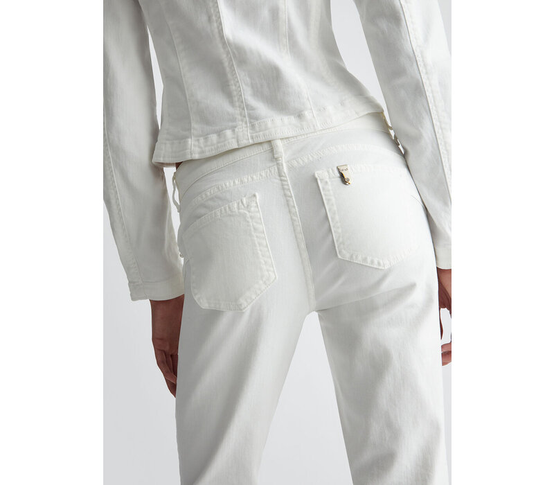 DRILL STRETCH PANTS  BIANCO LANA