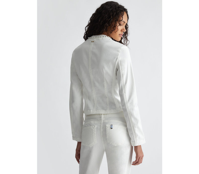 DRILL STRETCH JACKET  BIANCO LANA