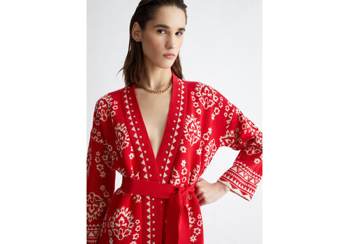 Liu Jo DREAM JACQUARD JACKET  RED ORIENTAL DREAM