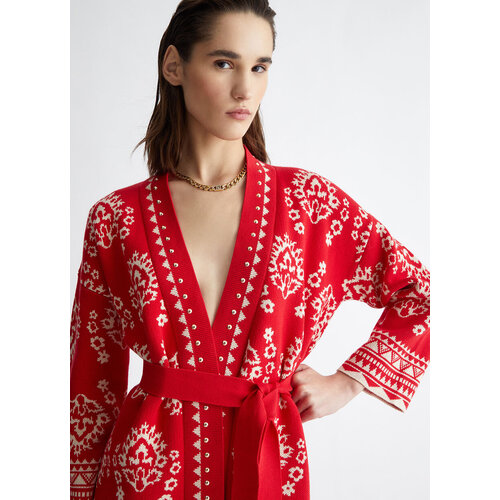  Liu Jo DREAM JACQUARD JACKET  RED ORIENTAL DREAM 