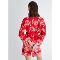 DREAM JACQUARD JACKET  RED ORIENTAL DREAM