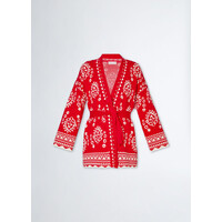 DREAM JACQUARD JACKET  RED ORIENTAL DREAM