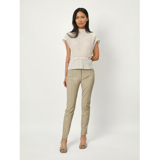Dante6 Penelope Gathered Detail Top Whisper Chalk