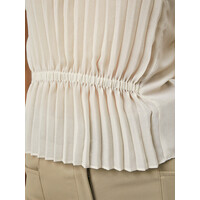 Penelope Gathered Detail Top Whisper Chalk