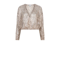Crazyabout Sequins Cardigan Pink Champagne