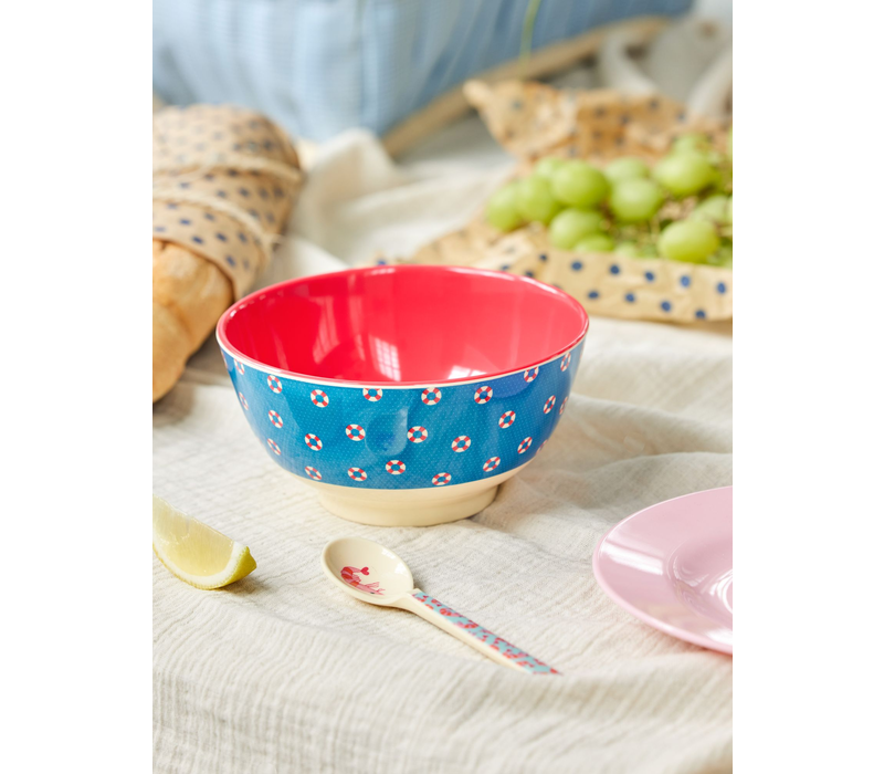 Melamine Bowl with Lifeline Print - Medium - 700 ml