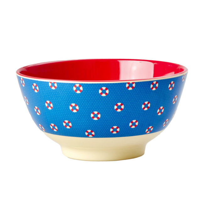 Rice Melamine Bowl with Lifeline Print - Medium - 700 ml