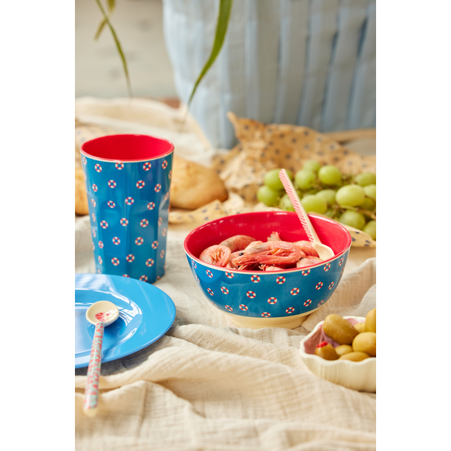 Rice Melamine Bowl with Lifeline Print - Medium - 700 ml