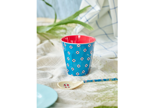 Rice Melamine Cup with Lifeline Print- Medium - 250 ml