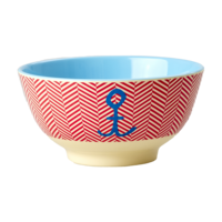 Melamine Bowl with Anchor Print - Medium - 700 ml