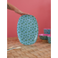 Rice Melamine Rectangular Plate with Good Luck Print
