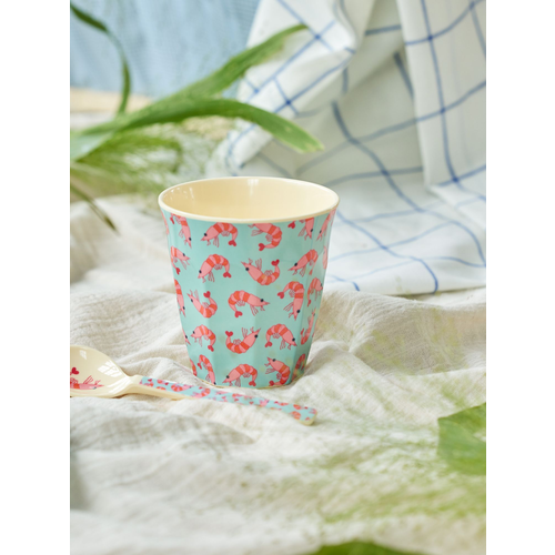  Rice Melamine Cup with Shrimp Print - Medium - 250 ml 