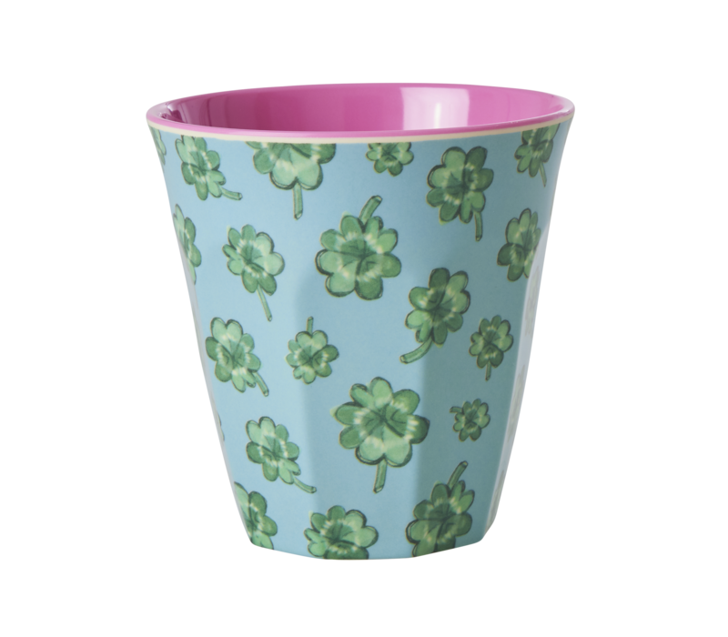 Melamine Cup with Good Luck Print - Medium - 250 ml