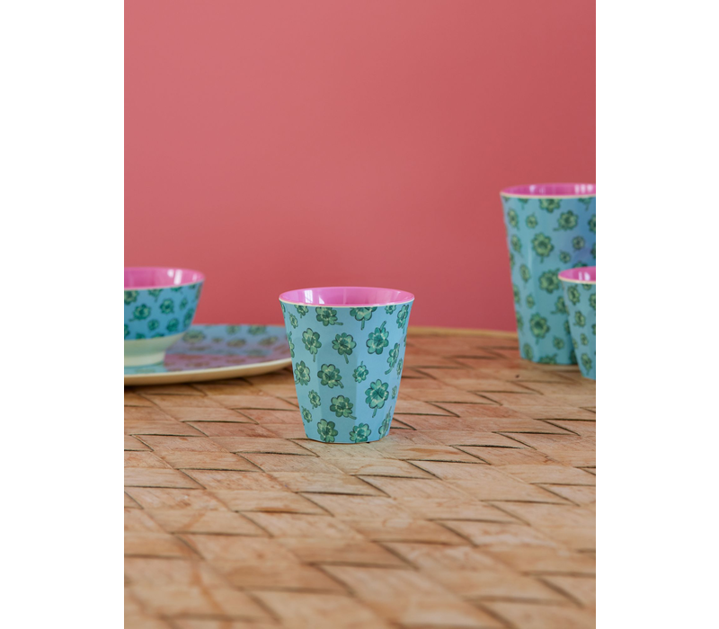Melamine Cup with Good Luck Print - Medium - 250 ml