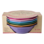 Rice Melamine Medium Bowl in 6 Asst. Colors - 6 Pack - 700 ml
