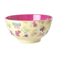 Melamine Bowl with Butterfly Print - Medium - 700 ml