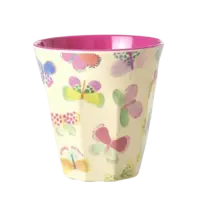 Melamine Cup with Butterfly Print - Medium - 250 ml