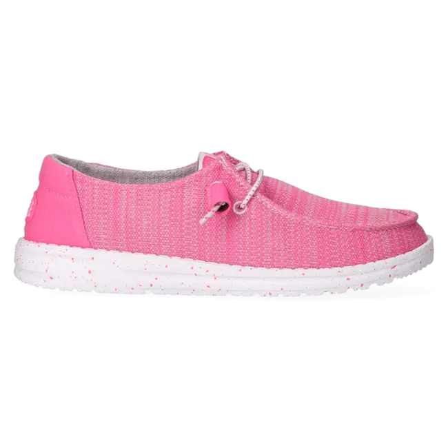 HEYDUDE Wally Sport Mash Bright Pink