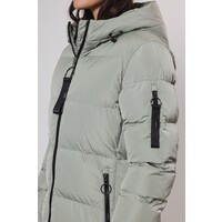 Long padded hooded coat Artichoke