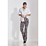 Deblon Celine Flared Leggings Leopard Off White