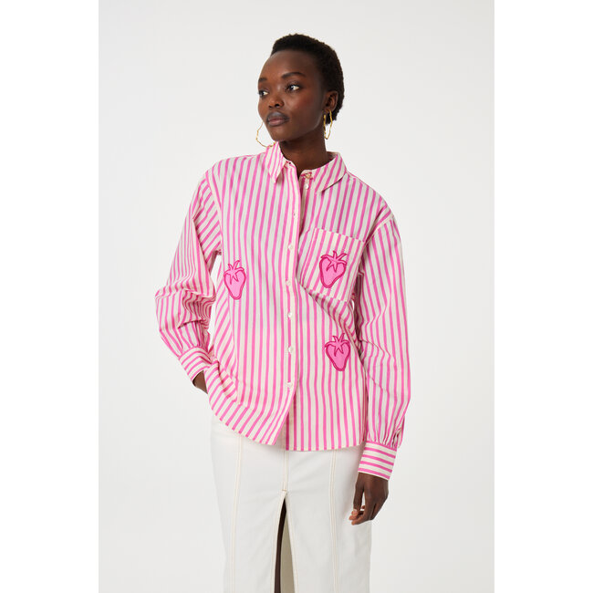 Fabienne Chapot Alex Blouse Pink Dream/Warm Whit