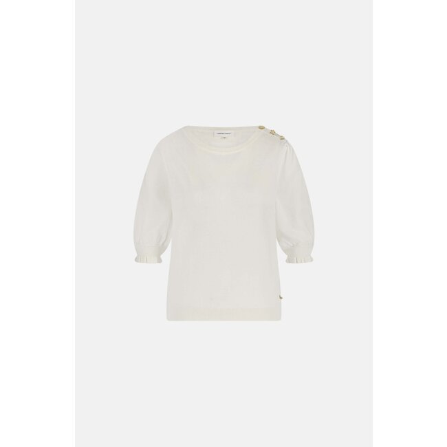 Fabienne Chapot Molly Short Sleeve Pullover Cosy White
