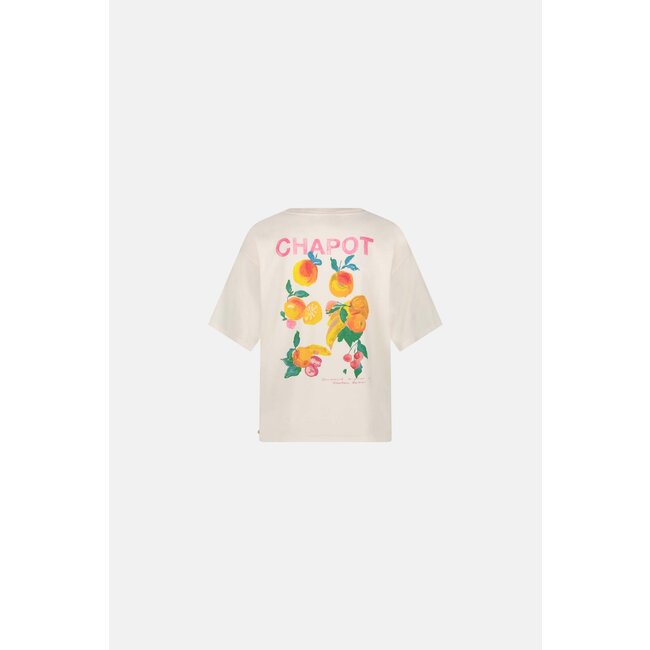 Fabienne Chapot Steve Sketchbook T-Shirt Cosy white/Orange