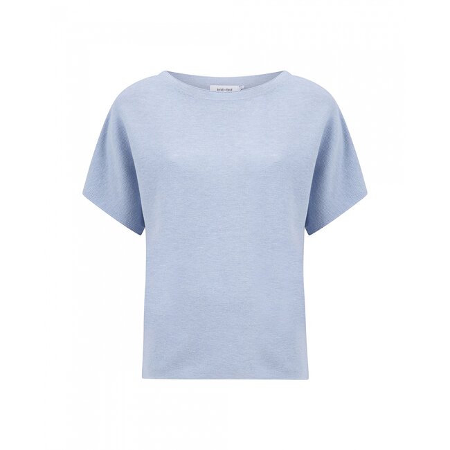 Knit-ted Merle T shirt Light Blue