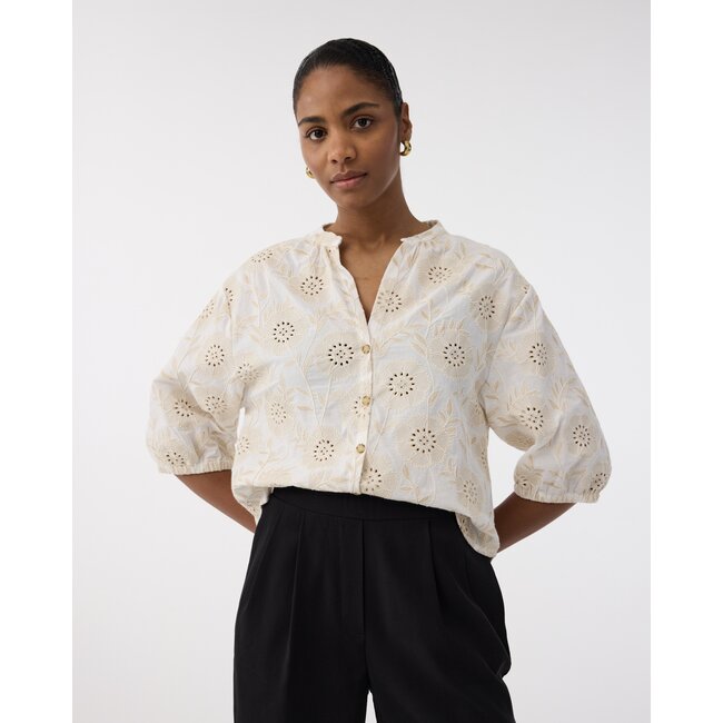 Knit-ted Penny Blouse Sand