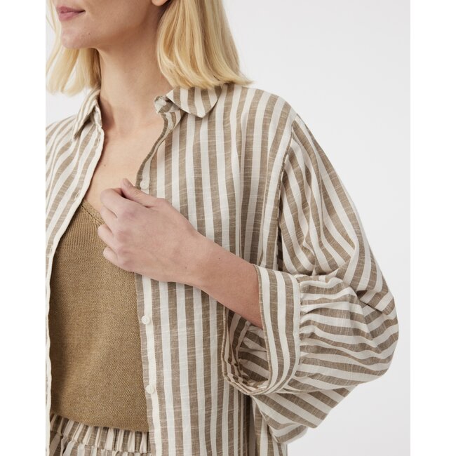 Knit-ted Becca Blouse Khaki