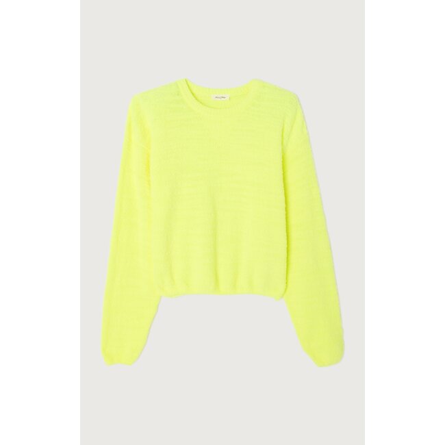 American Vintage PULLS JAUNE FLUO