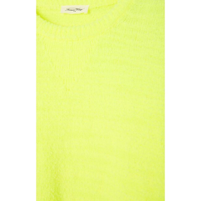 American Vintage PULLS JAUNE FLUO