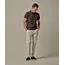 Profuomo Dark brown stretch pique polo