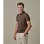 Profuomo Dark brown stretch pique polo