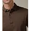 Profuomo Dark brown stretch pique polo