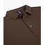 Profuomo Dark brown stretch pique polo