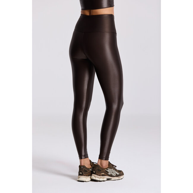 Deblon Shine Leggings High Waistband Cacao