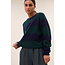 By-Bar gwen big stripe pullover dark green stripe