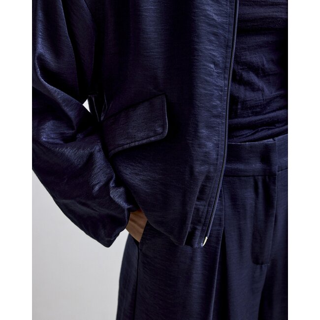 Femmes du Sud Lacy Satin Navy