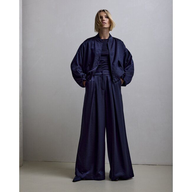 Femmes du Sud Lacy Satin Navy