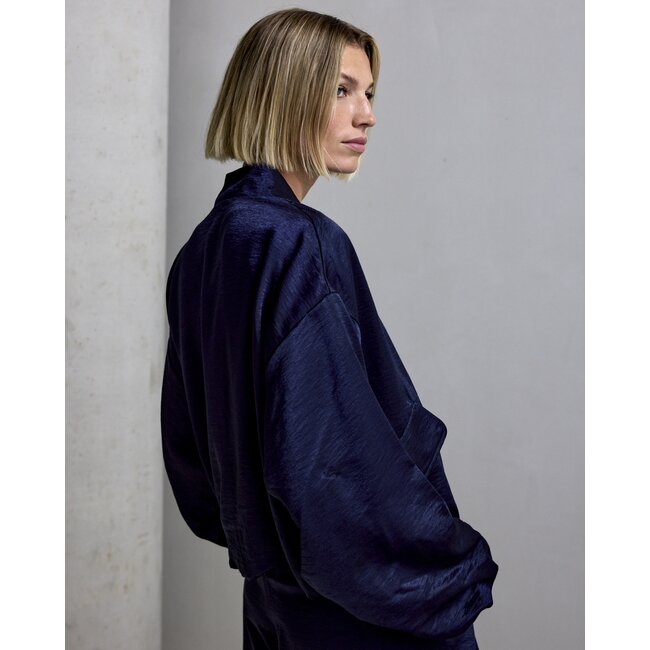 Femmes du Sud Lacy Satin Navy