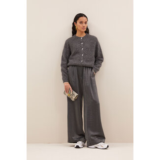 By-Bar benji metallic pants metallic silver
