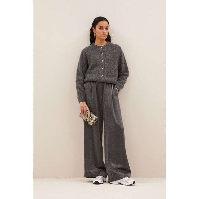 By-Bar benji metallic pants metallic silver